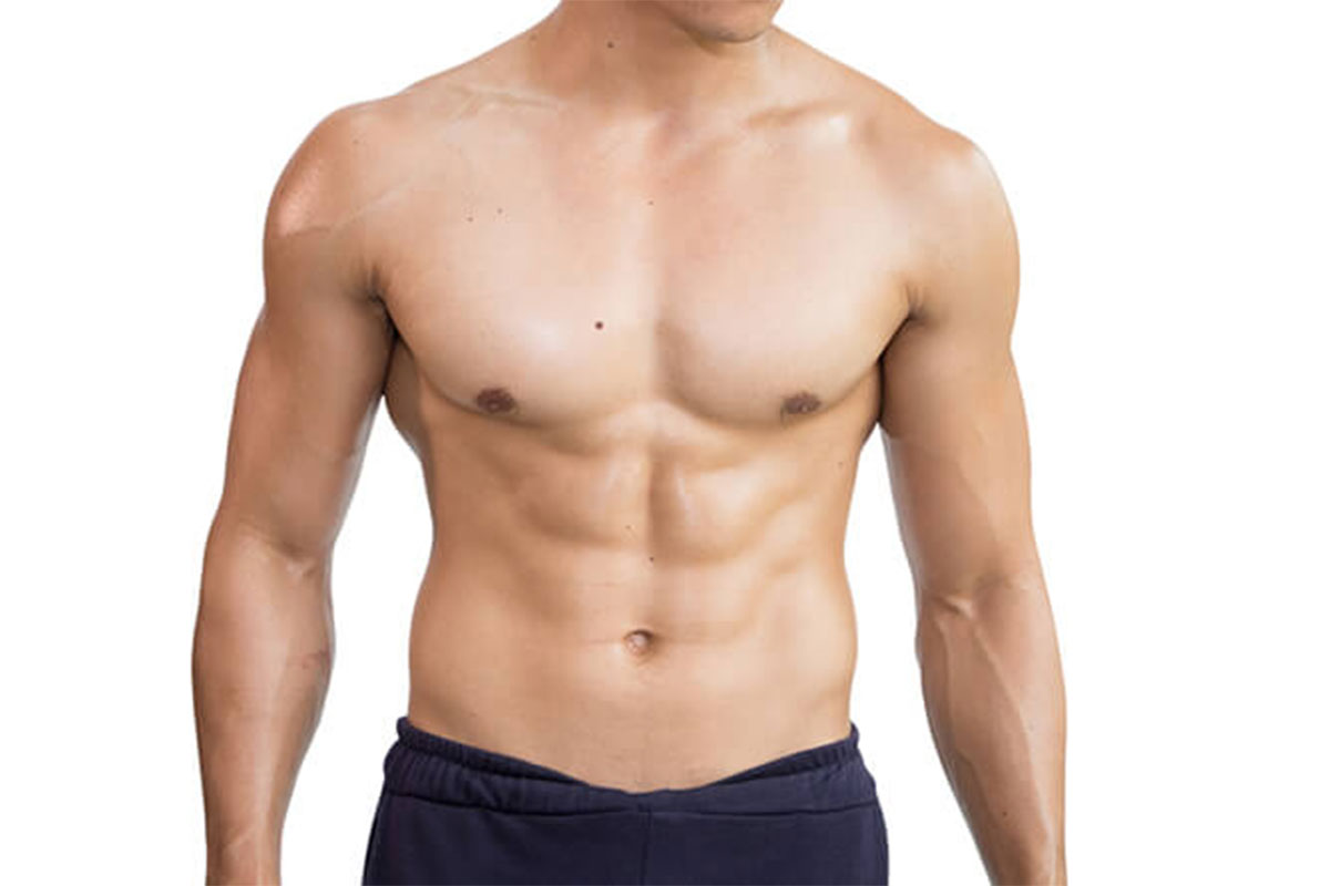 man after male abdominal etching in NYC